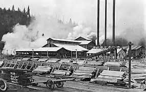 The Madera Sugar Pine company expanded the Sugar Pine Mill complex after a catastrophic fire in 1922.