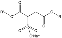 Sodium sulfosuccinate esters, common class of surfactants derived from maleic anhydride