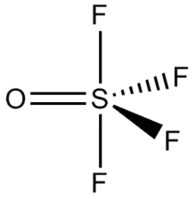 Structure of thionyl tetrafluoride