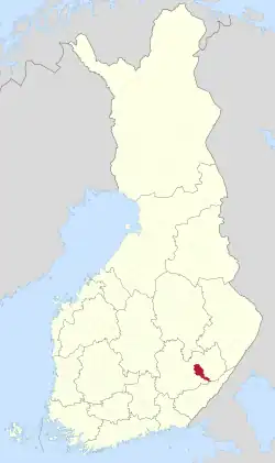 Location of Sulkava in Finland