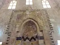 Decoration around the mihrab