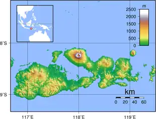 Sape Strait is located in Sumbawa