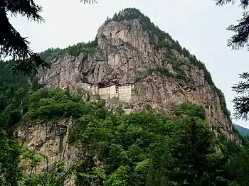 Sumela Monastery in the Pontic Mountains