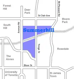 Location of Summerhill