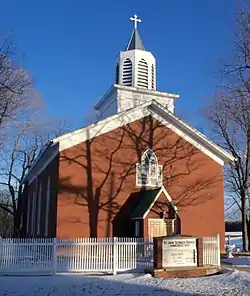 St John Catholic Church, on hill above Summitville