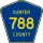 County Road 788 marker