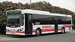 Bus at Sunbury station