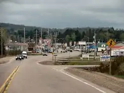 Highway 124 through Sundridge close to Highway 11.