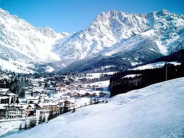 The Hochkönig seen from Hinterthal