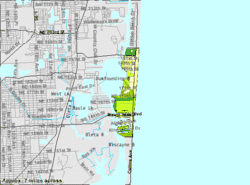 U.S. Census Bureau map showing city limits