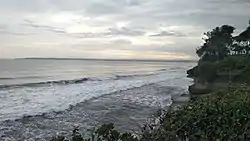 Batu Hiu Beach during sunset