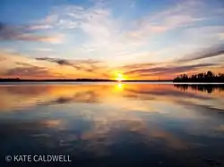 Sunset On Antler Lake