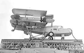 Argentinian Supermarine Walrus on a cruiser.