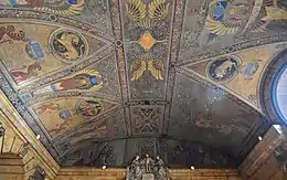 Ceiling detail at the Surrogate's Courthouse entrance vestibule on Chambers Street