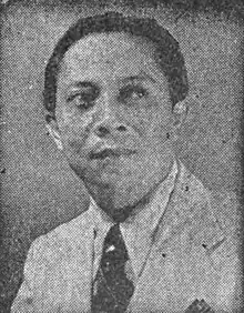 Blank-and-white portrait of Sutan Sjahrir wearing a suit-and-tie