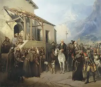 Field Marshal Suvorov in Gotthard Pass