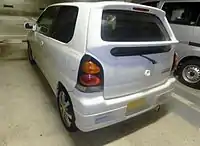 Rear view of Alto Works RS/Z 3-door (HA22S)