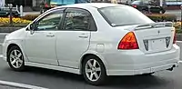 Suzuki Aerio sedan (rear; Japan)