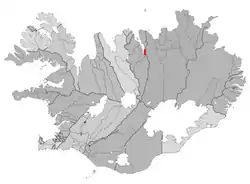 Location of the Municipality of Svalbarðsstrandarhreppur