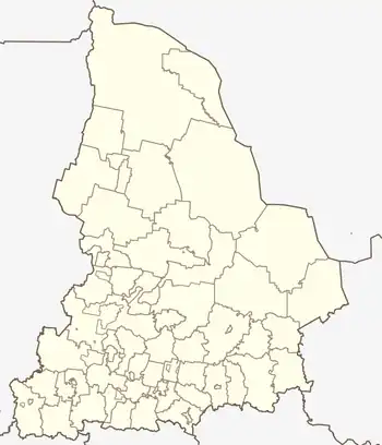 Tugulym is located in Sverdlovsk Oblast