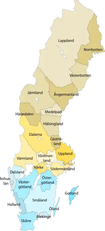 Provinces of Sweden