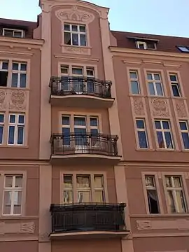 Elevation on Świętej Trojcy street