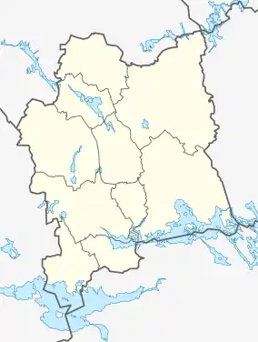 Location map of Västmanland County in Sweden