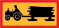 Forestry vehicle crossing ahead