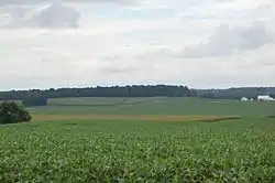 Fields on the township's northern edge