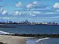 Sydney CBD skyline viewed from Botany Bay