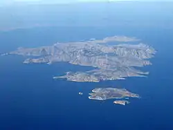 View of Symi, with Nimos offshore at top right