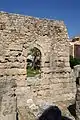 Cella wall, window likely inserted when converted into church