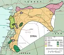 Map of ethno-religious composition in Syria