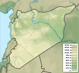 Battle of Tabqa Airbase is located in Syria