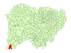 Location in Salamanca