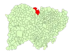 Location in Salamanca