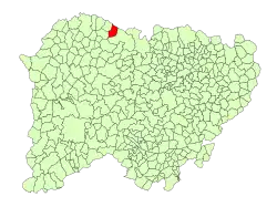 Location in Salamanca