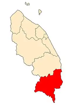 Location of Kemaman District in Terengganu