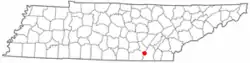 Location of Fairmount, Tennessee