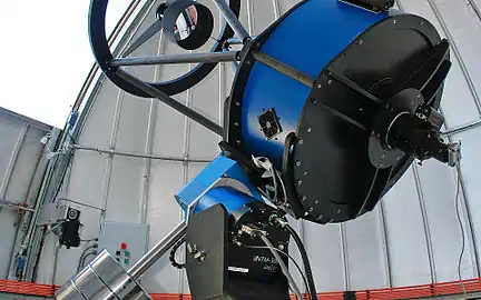 The 60 cm telescope is operated from Liège, Belgium, 12000 km away.