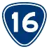 Provincial Highway 16 shield}}