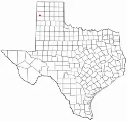 Location of Adrian, Texas