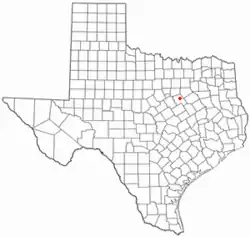 Location of Carl's Corner, Texas