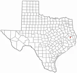 Location of Chester, Texas