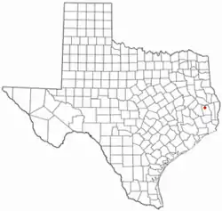 Location of Colmesneil, Texas