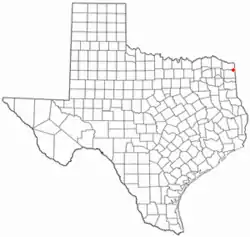 Location of Domino, Texas