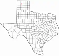 Location of Dumas, Texas