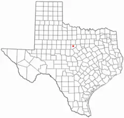 Location of Eastland, Texas