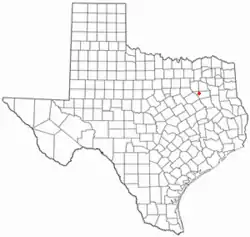 Location of Payne Springs, Texas