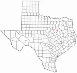 Location of Frost, Texas